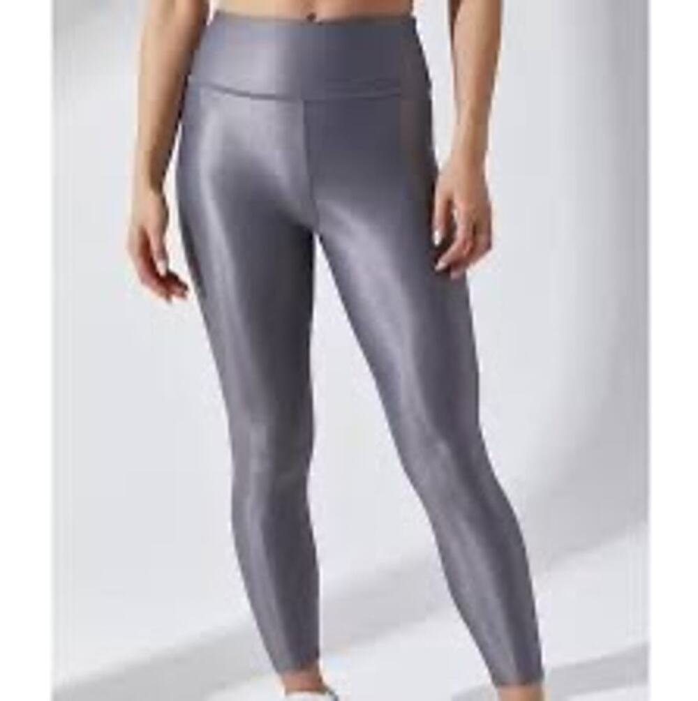 215-Carbon38 Takara Shine High Waisted Leggings Women's Size Small Black EUC